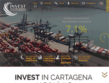 Tablet Screenshot of investincartagena.com